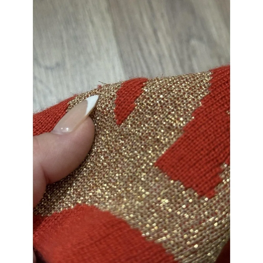 Y2K DC Shoes Red And Gold Big Logo Beanie Hat‎